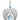 Birthstone Angel Wing - Aquamarine