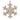 Christmas Decoration - Acrylic Hanging Gold 6-Point Snowflake