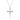Two Tone Cross With Heart Necklace