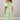 Shirred Midaxi Flower Dress - Green