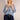 Cotton Tie Knit Front Cardigan - Denim