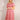 Ditsy Flower Puff Sleeve Maxi Dress - Fuchsia