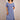 Ditsy Flower Puff Sleeve Maxi Dress - Royal Blue