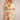 Linen Flower Leaf Dress - Yellow