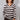 Striped Cowl Neck Long Sleeved Top - Chocolate