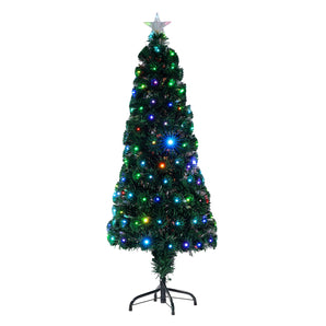 Noma - 1.2M Artificial Nebula Green Tree with Multicolour LED Strands