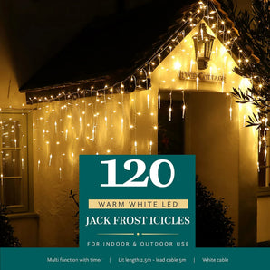 Noma - 120 Warm White Multifunction Jack Frost Icicles