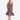 Dreams - Watercolour Lupin Shirred Waistband Skirt - Khaki