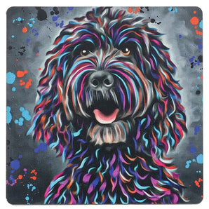 Aquamarine Art - Black Cockapoo MDF Coaster