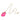 Fuchsia Pink Drift Necklace
