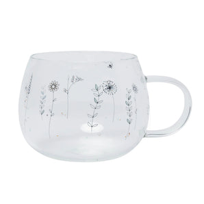 Belly Button - Glass Mug - Wildflowers