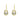 Indulgence - Gold CZ Crystal Drop Earrings
