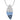 Indulgence - Rhodium Blue Crystal Pointed Oval Necklace