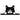 Metal Cat Peeking Silhouette