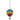 Cut Glass Hanging Suncatcher - Rainbow Balloon