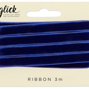 Glick - Fabric Ribbon 2M Velvet Navy