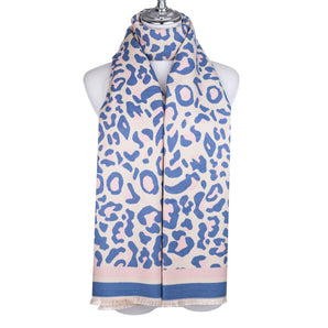 Park Lane Pink Leopard Scarf