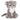Keeleco Sitting Snow Leopard 23cm