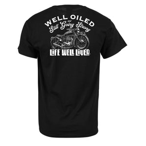Well Oiled Bike - Motorcycle T-Shirt - Medium