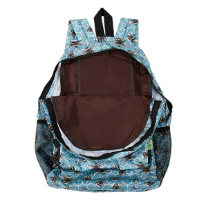 Blue Bumble Bee Backpack