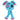 Gus Fink Numb Bunny Plush - Blue & Hot Pink