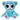 Gus Fink Gooli Plush - Grim The Stitch Bear Blue