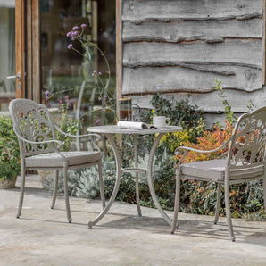 Venice Bistro Set with Table & 2 Armchairs