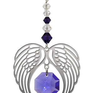 Birthstone Angel Wing - Amethyst