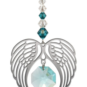 Birthstone Angel Wing - Zircon