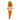 Crocheted Friends - Carrot Positive Vegetable