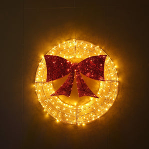 Noma - 1.2M Large Christmas Wreath With Red Bow