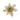 Gold Sparkling Poinsettia Clip On Decoration