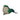 Christmas Decoration - Green Feather/Gold Sparkle Mini Bird Clip