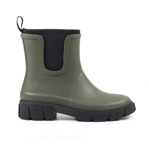 Lazy Dogz Lake Olive Ankle Wellington - Size 6
