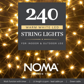 Noma - 240 Warm White Multifunction String Lights