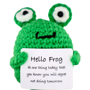 Crocheted Friends - Positive Hello Frog
