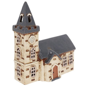 Village Pottery - Steeple Church Tealight Holder