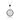 Monochrome Circle of Hearts Silver Plated Necklace