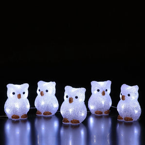 Noma - Set Of 5 Acrylic Owls