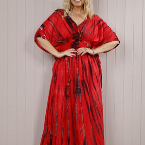 Fit'N'Flare Kuta Dress - Cherry
