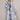Fit 'n' Flare Kuta Dress - White/Navy