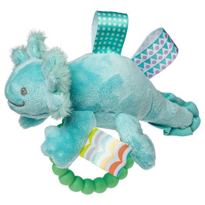 Aqua Axolotl Taggies Baby Rattle
