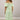 Shirred Midaxi Flower Dress - Green