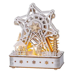 Wooden Scenery - Winter Ferris Wheel