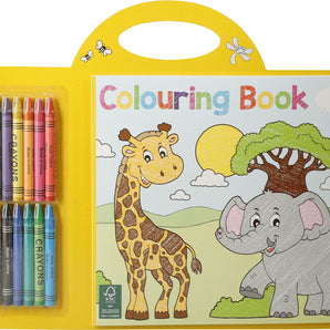 Colouring Book with Crayons