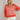 Striped Light Knit Top - Coral