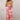 Strappy Floral Burst Jumpsuit - Fuchsia