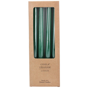 4 Taper Dinner Candle - Dark Green