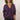 Chunky Knit Button Front Cardigan Aubergine