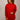 Frill Neck/Cuff Knitted Top - Red